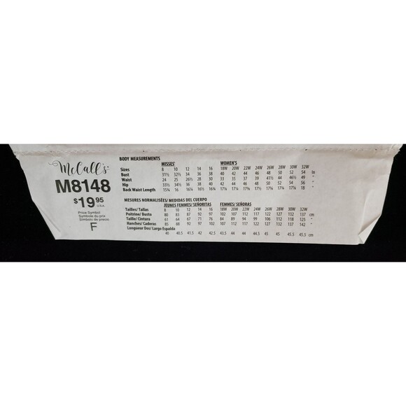 Misses/Women's Pants, Level 3 Learn to Sew, Sewing Pattern McCall's M8148 Mercer - Picture 4 of 5